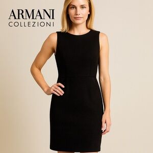 🆕🏷️ Armani Collezioni Boucle Short Dress in Black Size 6